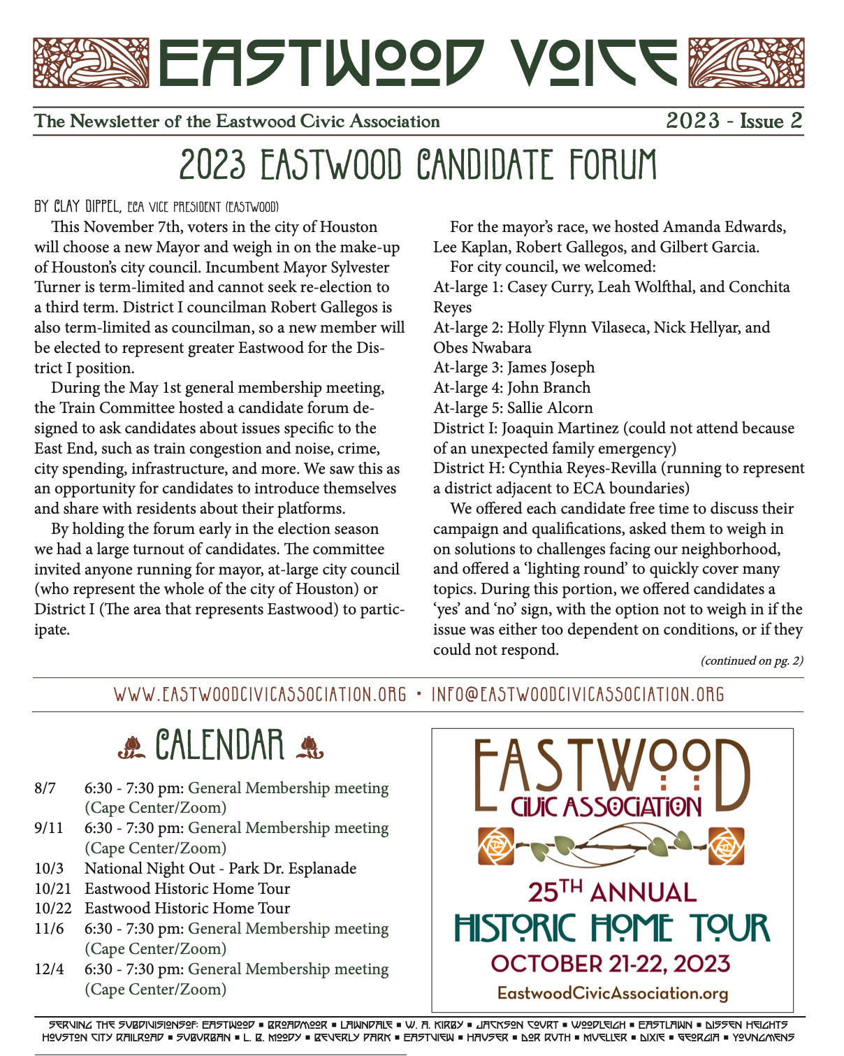 Eastwood Voice – 2023 Issue 2